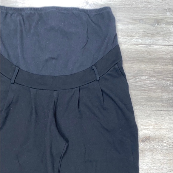 H&M Over The Bump Trouser Jersey Pant Medium Large Black - Picture 8 of 13